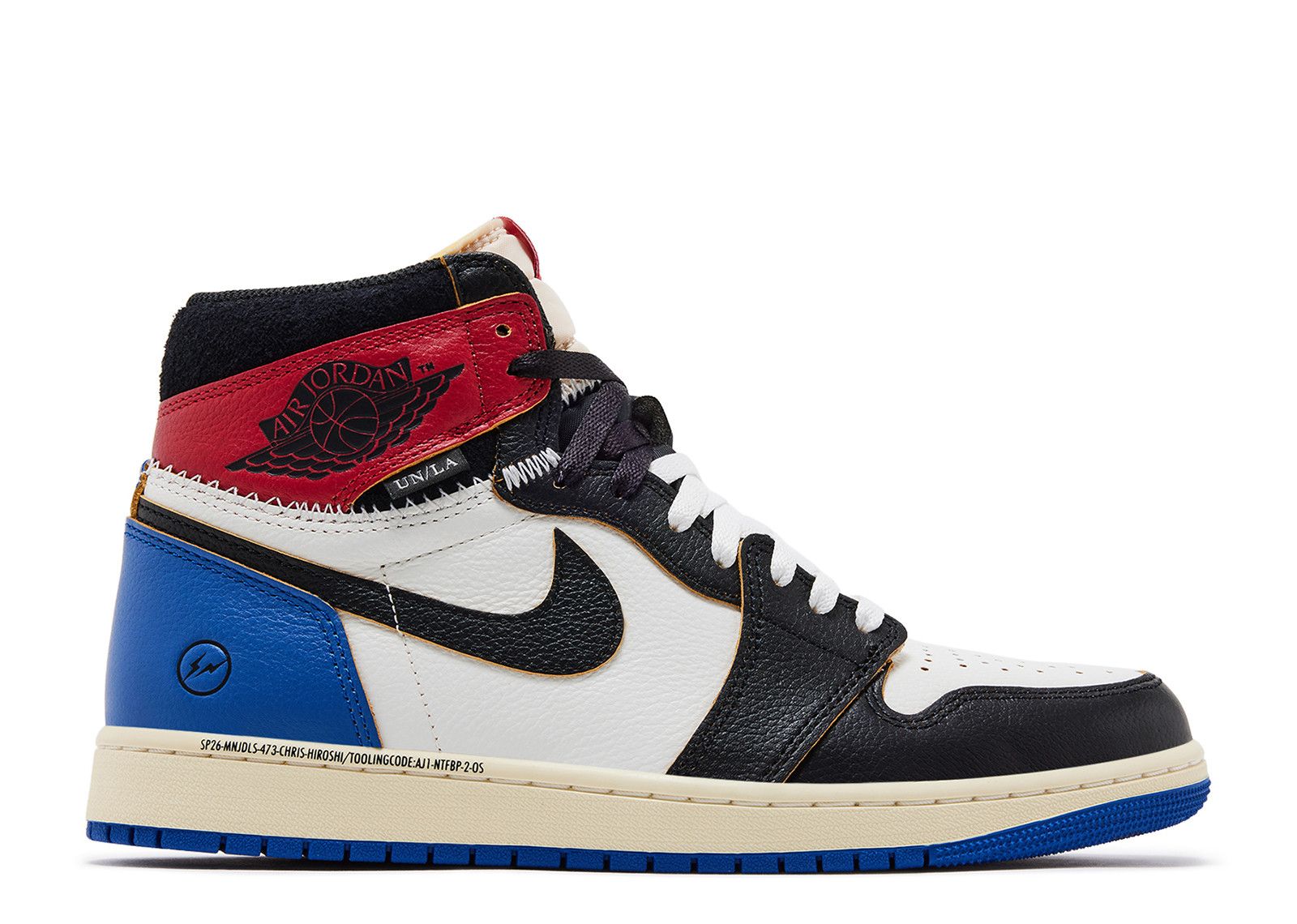Air Jordan Jordan 1 Retro High OG SP Fragment x Union LA Varsity Red Sport Royal
