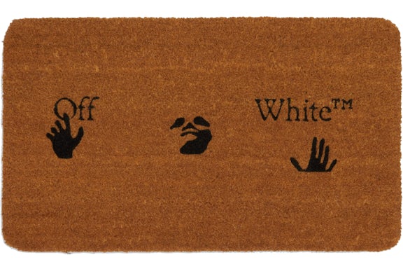 OFF-WHITE Logo Doormat Brown