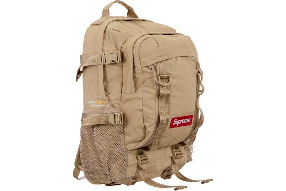 Supreme Logo Backpack (SS26) Tan