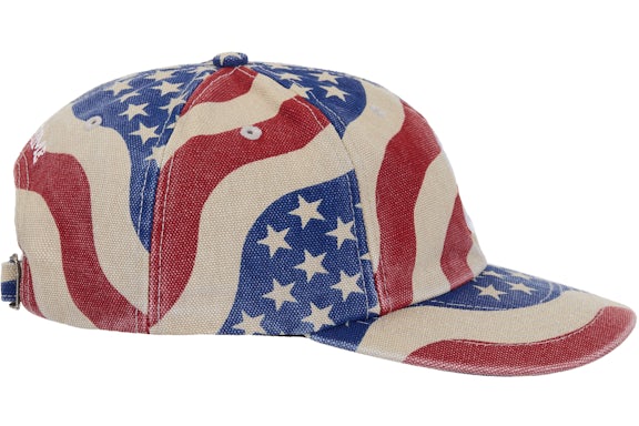 Supreme Pigment Coated S Logo 6-Panel Cap (SS26) Flag