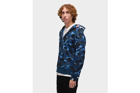 BAPE Color Camo Shark Full Zip Hoodie Blue