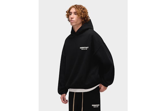 Fear of God Essentials Fleece Hoodie (FW24) Black