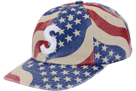 Supreme Pigment Coated S Logo 6-Panel Cap (SS26) Flag
