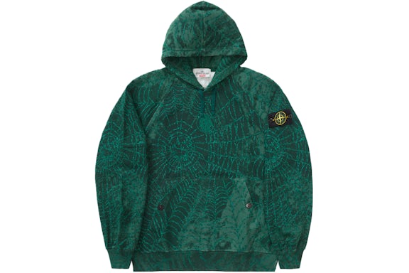 Supreme Stone Island Hooded Sweatshirt (FW23) Dark Green