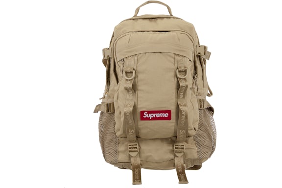 Supreme Logo Backpack (SS26) Tan