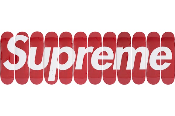 Supreme Box Logo Skateboard Deck Set Red
