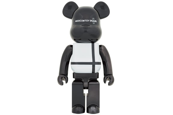 Bearbrick Medicom Toy Plus 1000% Black Chrome Ver.