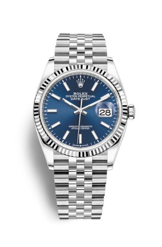 Rolex - 126234-0017 Datejust 36 Stainless Steel / Fluted / Blue / Jubilee