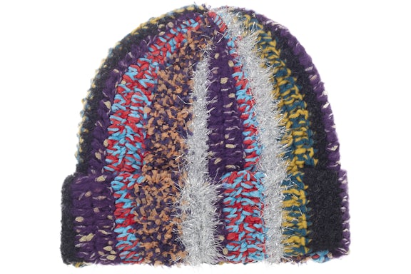 Supreme Tinsel Stripe Beanie Multicolor