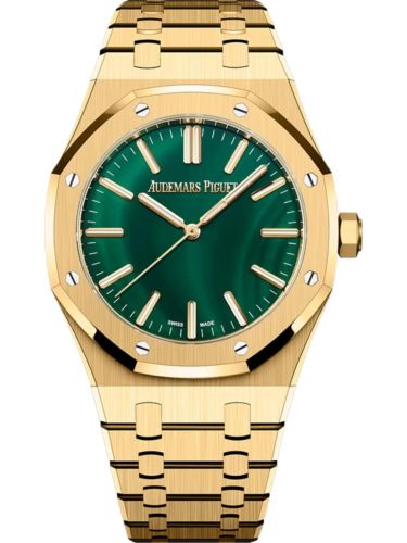 Audemars Piguet - 15513BA.OO.1320BA.01 Royal Oak Selfwinding 41 Yellow Gold / Malachite